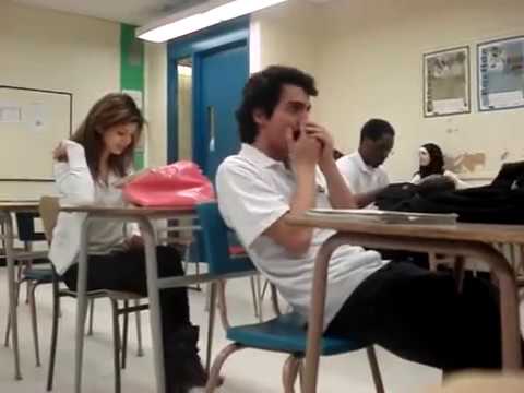 Beat Box Harmonica in Math Class