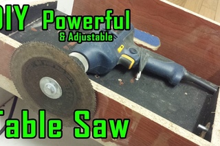 How To Make Drill Powered Table Saw | Adjustable & Portable | Drill Machine Powerful Saw