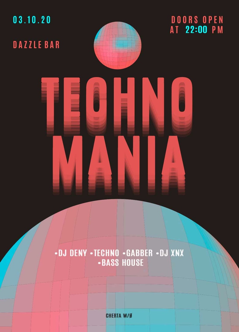 Афиша Хабаровск 03.10 / CHERTA W/ / Techno x Bass House / Khv