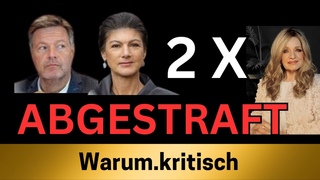Wagenknecht und Habeck im Sinkflug