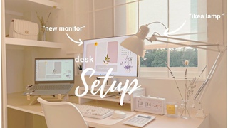 Aesthetic Desk Setup 2023 | Desk Makeover | Cable Management & ASMR Unboxing!