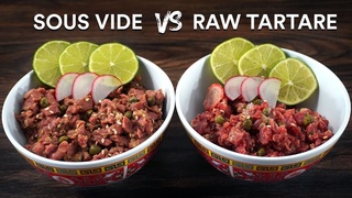 RAW Steak!? Good, Bad or NO WAY! Tartare STEAK Experiment!