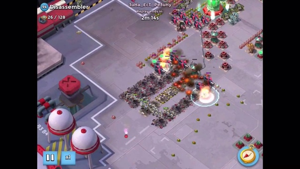 Boom Beach Jessie ZX7 attacking disassembler and black