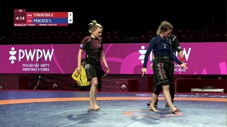 Round 2 Women's GP No-Gi - 58 kg: V. SYNIAVINA (UKR) v. S. FRACASSI (ITA)