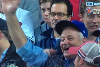 Bill Murray reacts to World Series win