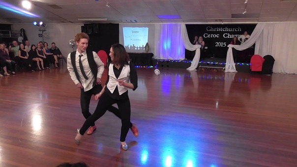 Christchurch Ceroc Champs 2015 Showcase: 2nd Place Tom Campbell Merekara Henare. Billie