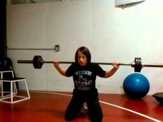Laura Phelps-Sweatt- 100 lb. Kneeling jump