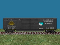 Australian Army 50ft Boxcar 1st Light Horse Regiment