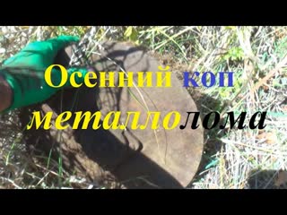 Осенний коп металлолома.