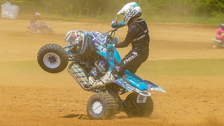 Stiles West Shredding his 250 Hybrid & Super-Mini at Briarcliff MX