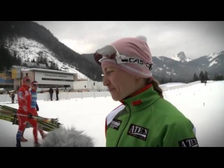 IBU-WM 2012 Ruhpolding: Ladies-Talk mit Darya Domracheva
