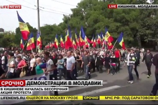 Антиправительственный митинг в Кишиневе