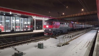 ТЭП70-0121 с поездом №602 Москва-Рыбинск | Окружная