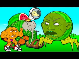ЛИН ГАНГ МЕЛОН VS СИЛЬНЕЙШИЙ ИТАЛЬЯНСКИЙ БРЕЙНРОТ! Часть 1 LIN GANG MELON Мультик Анимация