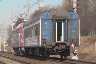 Электромотриса АЯ4Д-004 с головным вагоном ЭД4МКУ-015309