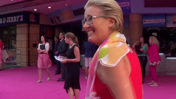 EMMA THOMPSON DANCING Walking On Sunshine premiere,
