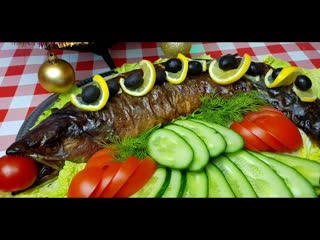 Фаршированная Горбуша, цыганка готовит. Как снять кожу с рыбы. Gipsy cuisine.