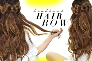 ★ HAIR BOW Headband Half-Updo | HAIRSTYLES For SCHOOL