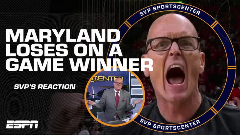 Scott Van Pelt reacts to Michigan States game winning shot over his Maryland Terps , SC with