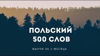 500 слов ПОЛЬСКОГО языка. Польский за 2 месяца