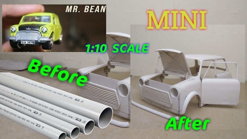 MAKE A MORIS MINI CAR PVC PIPE MATERIAL, MOBIL MR. BEAN,
