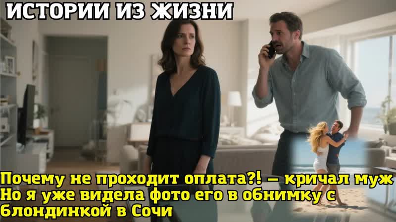 Почему не проходит оплата кричал муж, якобы с рыбалки. Но я