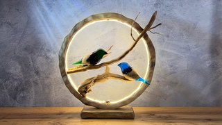 How to Make Epoxy Resin Birds | Decorative Epoxy Lamp | Epoxy Resin Art