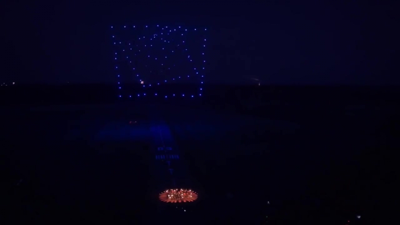 Drone display sets world record for most UAVs airborne