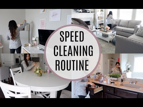 SPEED CLEANING ROUTINE CLEAN WITH