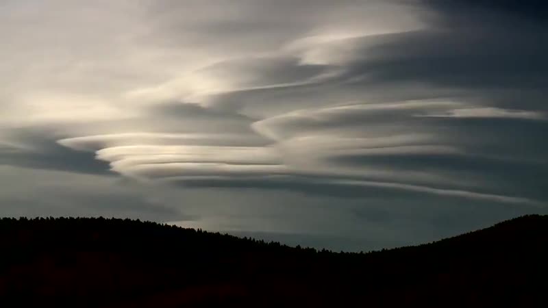 Blackhawk, Colorado Таймлапс лентикулярных облаков. 9 января