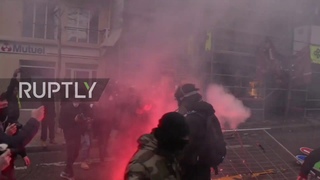 France: Protest turns violent as police deploys water cannons and teargas on ’Yellow Vests’