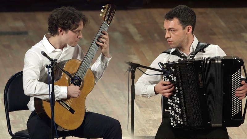 Андрей Лебедев (гитара), Иосиф Пуриц (баян), Andrey Lebedev (guitar), Iosif