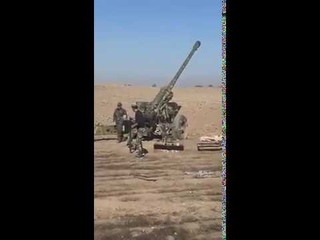 Работа 121 артиллерийского полка сирийской армии