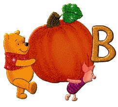 алфавит Винни-Пух и Пятачок с тыквой, image #2