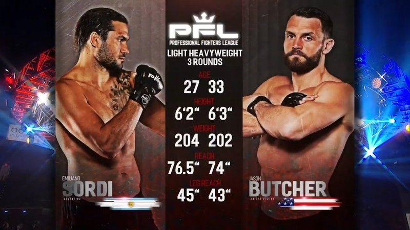Emiliano Sordi vs Jason Butcher Full Fight, PFL 7