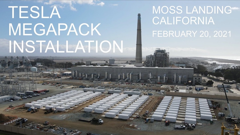 Tesla Megapack Installation Progress, Moss Landing, CA, February 20,