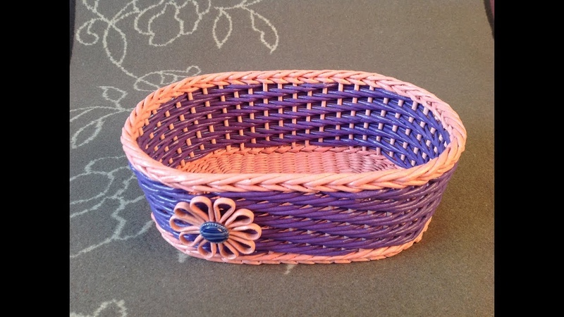 11 DIY Woven Basket from Newspaper Tutorial. The Spring Mood. ENGLISH