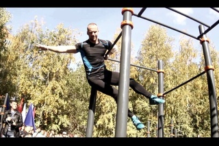 Открытие воркаут площадки. г. Тюмень. Workout24 & KENGURUpro. 2013