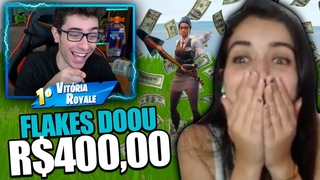 DOEI R$400 PARA ESSA STREAMER DE FORTNITE! ELA NÃO ACREDITOU!