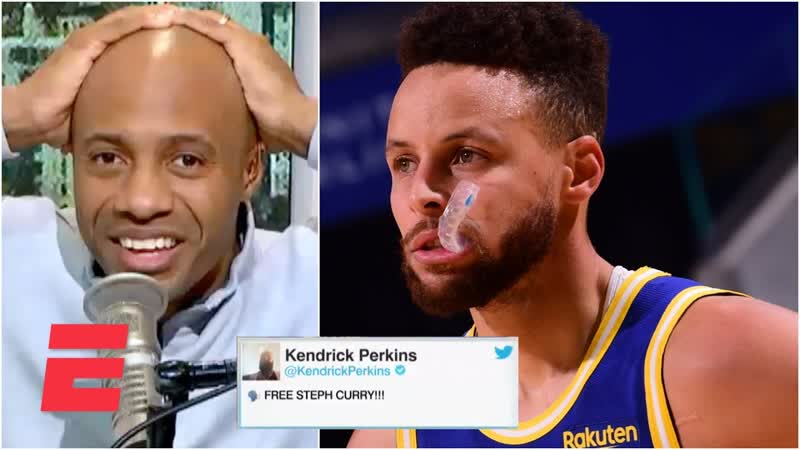 Kendrick Perkins explains his Free Steph Curry tweet to a shocked JWill,