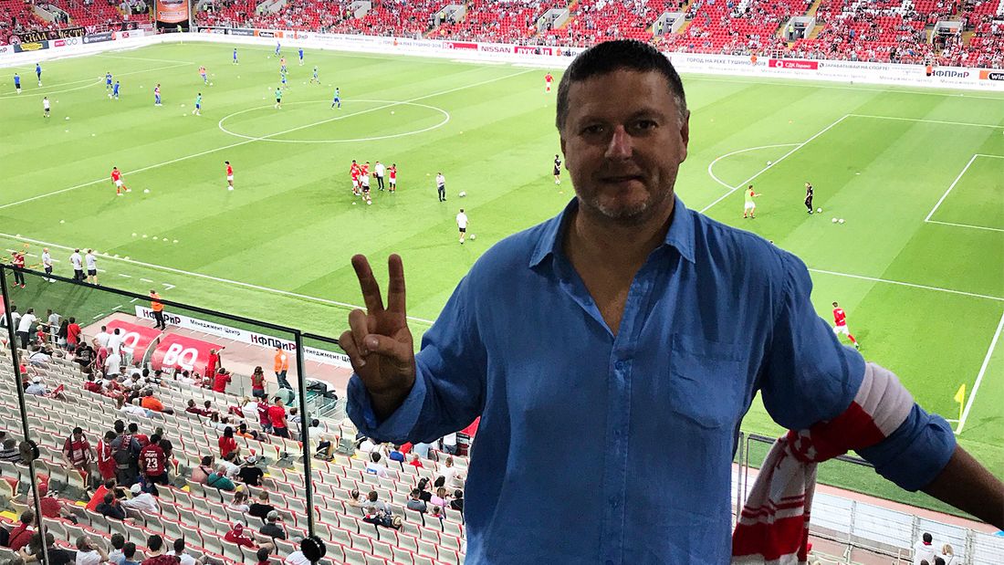 Евгений Кафельников, болельщик ФК Спартак