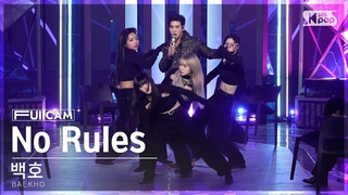 1 4K  'No Rules' (BAEKHO FullCam)@SBS Inkigayo 221016