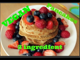 ПОЛЕЗНЫЕ БЛИНЫ 3 ингредиента/Веганские/3 ingredient vegan pancakes