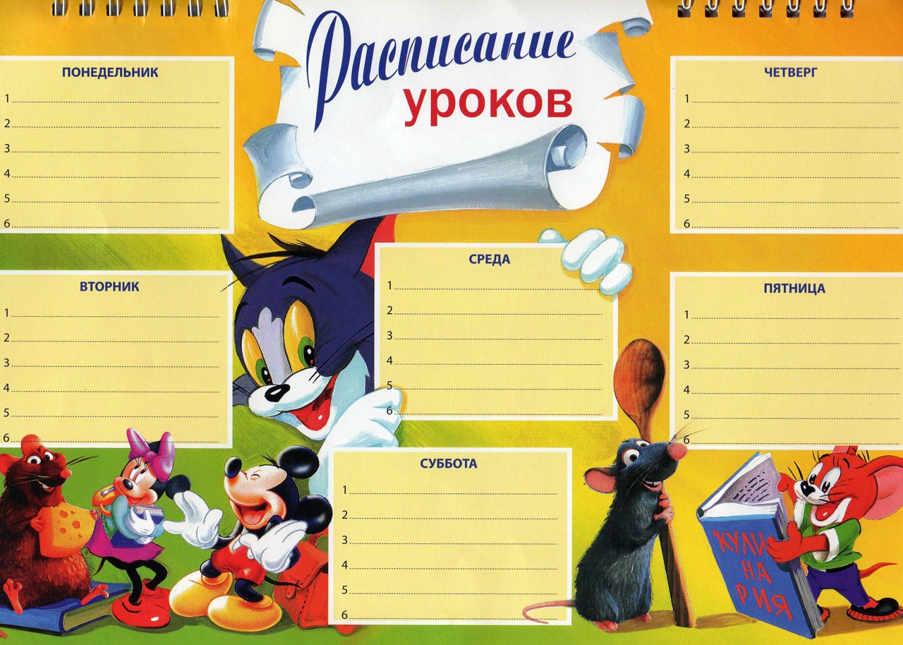 Расписание уроков поне