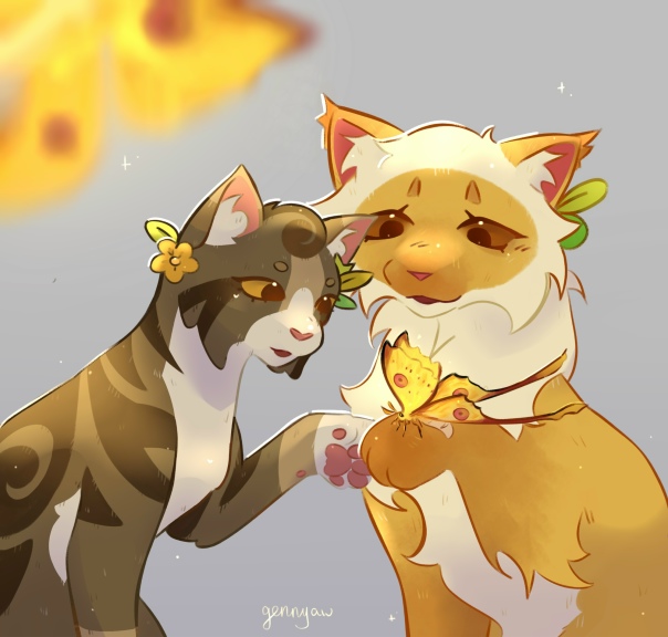 Листвичка и Мотылинка© gennyaw#KV_ZZ_ART
