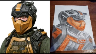 Рисуем штурмовика отряда SAS из Warface
