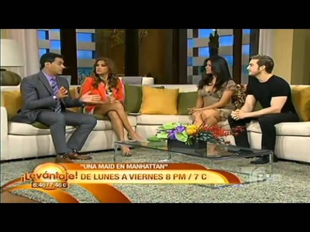 Eugenio Siller y Litzy en Levantate Entrevista y Cantando Amor sin