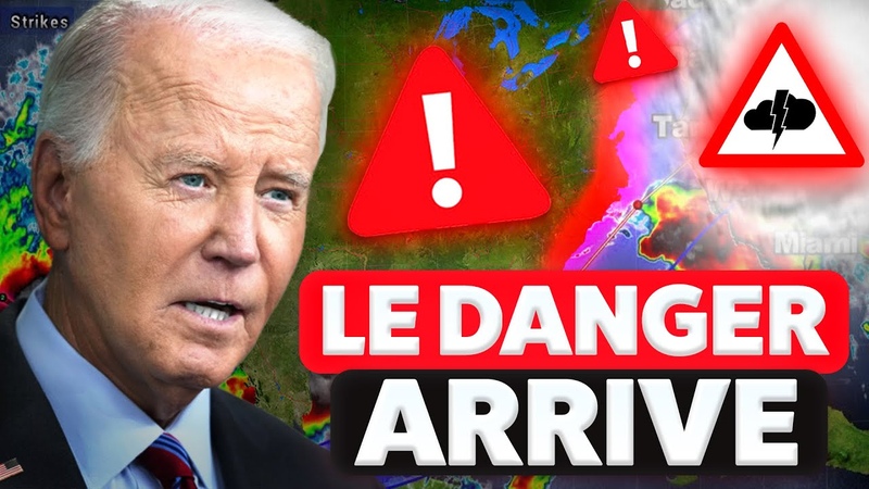 LOuragan Milton en Floride : Le Danger ARRIVE et JOE BIDEN appelle les CITOYENS à