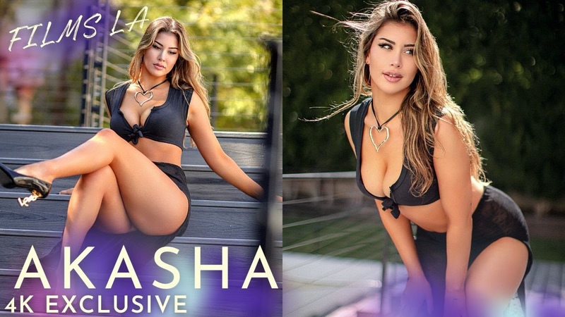 Swimsuit Model Akasha Puts on a Show in Black Bikini With