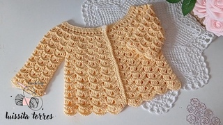 TEJE linda Chambrita a crochet para Bebé paso a paso Fácil y Rápido de Hacer! Patrón de Ganchill